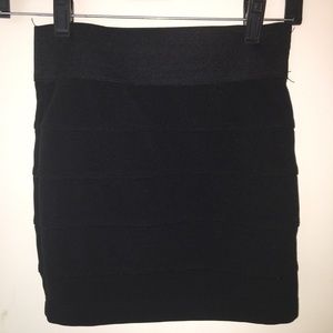 XS Black Pencil Skirt